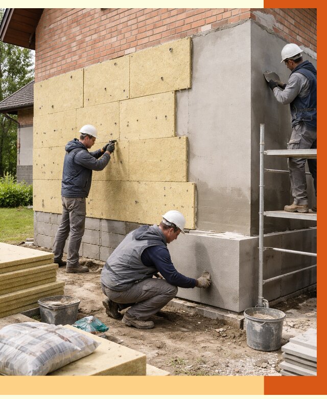 Утепление частного дома в Богородицке под ключ от 8015 руб/м2 — недорого | ТепломастерБгд