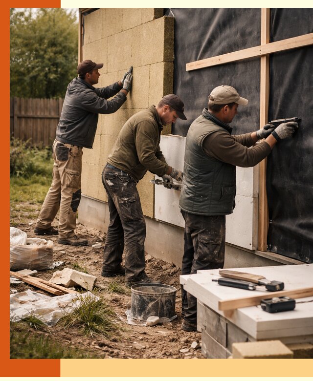 Утепление дачного дома под ключ в Богородицке