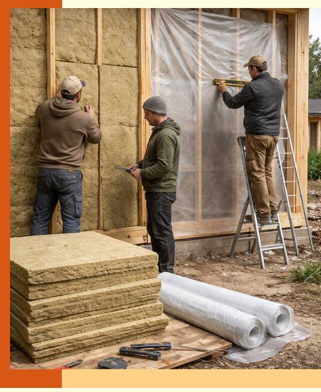Утепление каркасного дома в Богородицке под ключ с гарантией качества
