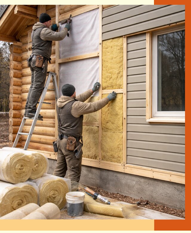 Утепление деревянного дома в Богородицке от 6625 руб./м2 — заказать работы | ТепломастерБгд