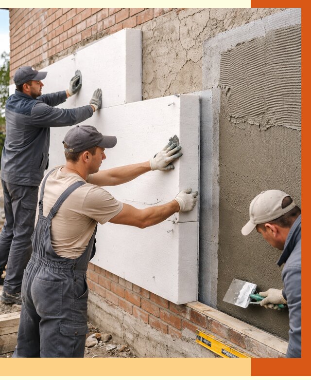 Утепление кирпичного дома в Богородицке от 4488 руб. под ключ | ТепломастерБгд