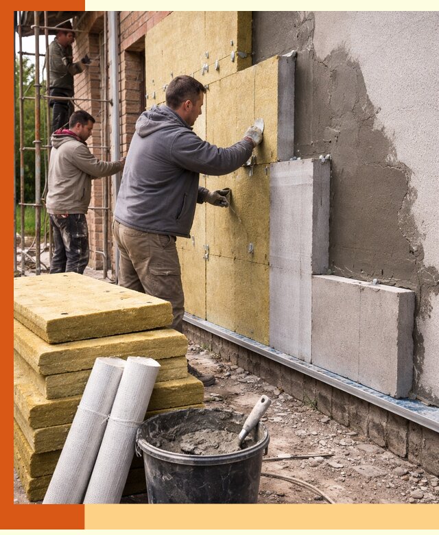 Утепление кирпичного дома под ключ в Богородицке