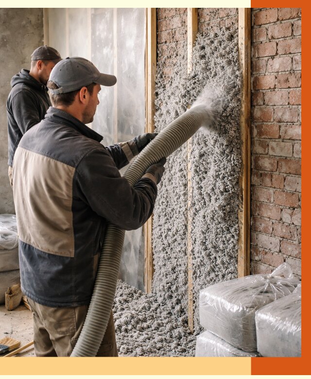 Утепление кирпичного дома эковатой в Богородицке от 2511 руб./м² | ТепломастерБгд