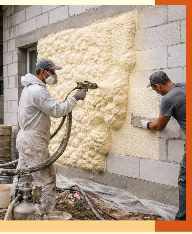 Утепление дома из газобетона ППУ в Богородицке от 5129 руб./м² под ключ | ТепломастерБгд