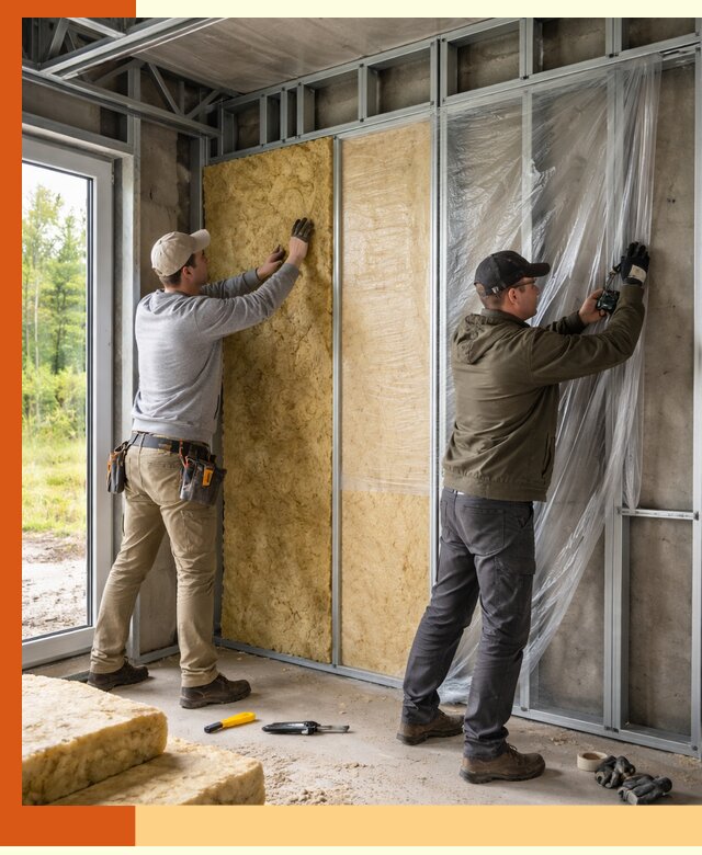 Утепление дома из ЛСТК в Богородицке с гарантией качества и эффективности