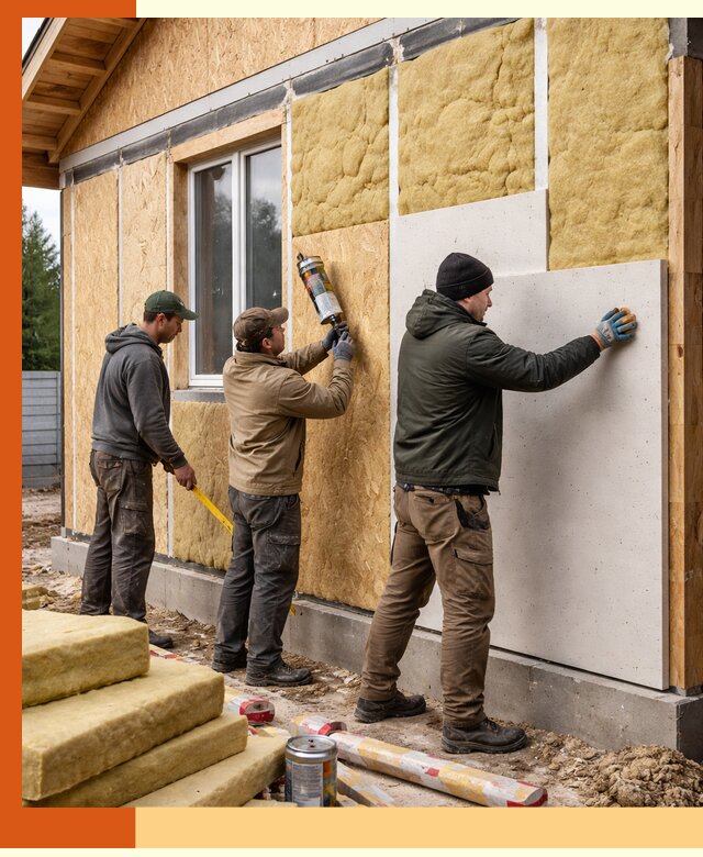 Профессиональное утепление дома из SIP-панелей в Богородицке