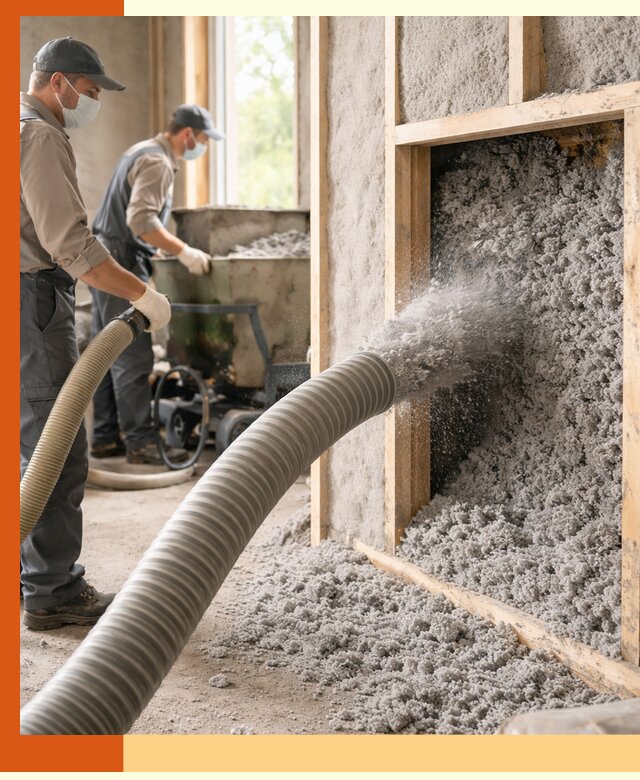 Утепление коттеджа эковатой в Богородицке с гарантией качества