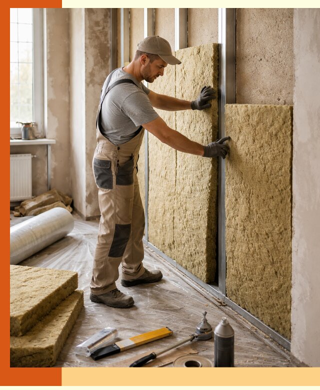 Утепление квартиры в Богородицке — комплексная теплоизоляция стен и полов