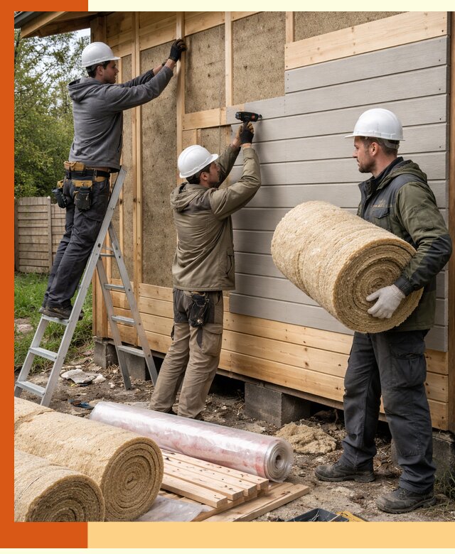 Утепление бани снаружи в Богородицке профессионально и надежно