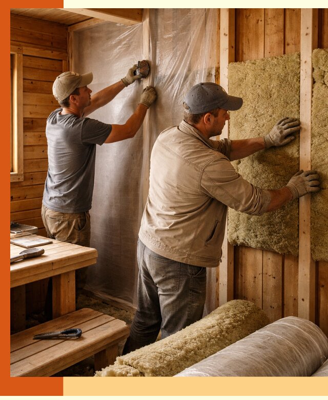 Утепление бани изнутри в Богородицке качественно и недорого