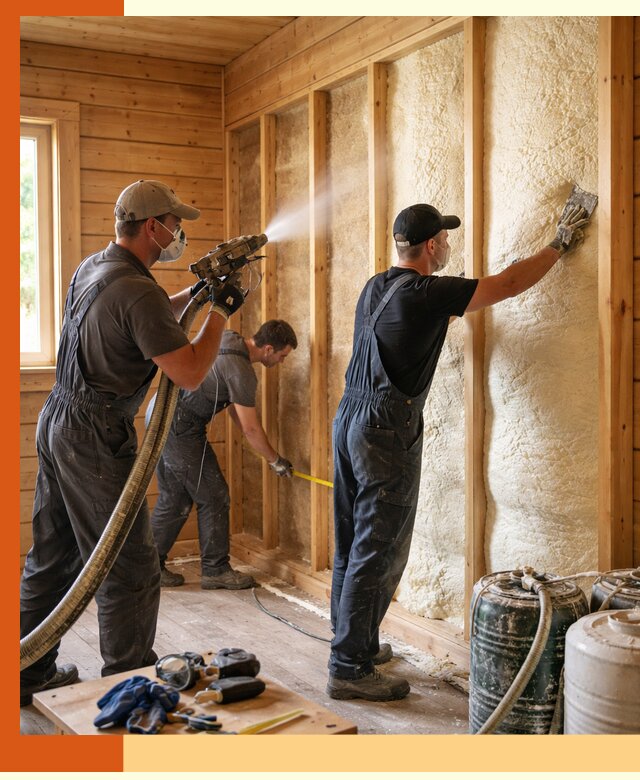 Утепление бани пенополиуретаном (ППУ) в Богородицке