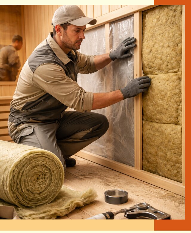 Утепление сауны изнутри в Богородицке от 6946 руб. за м2 | ППУ, под ключ — ТепломастерБгд