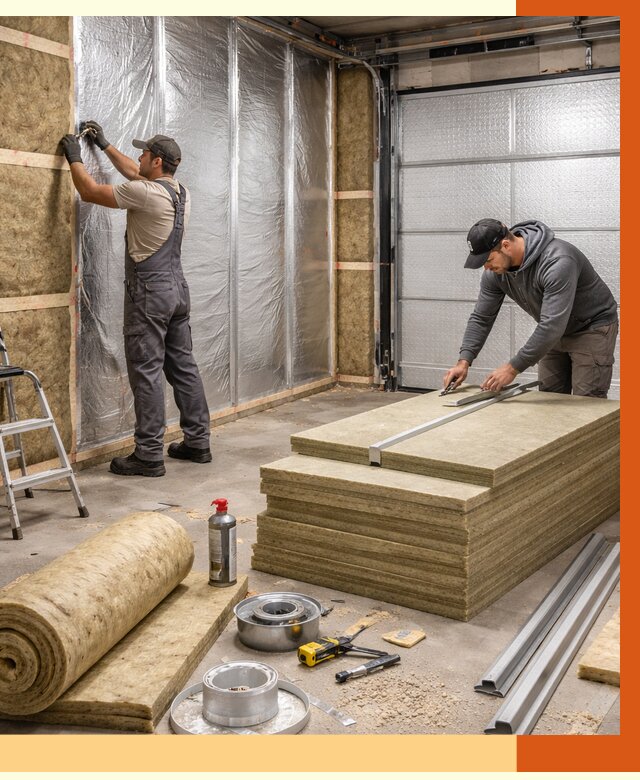 Утепление гаража в Богородицке от 4809 руб/м2 — комплексное утепление ворот и стен | ТепломастерБгд