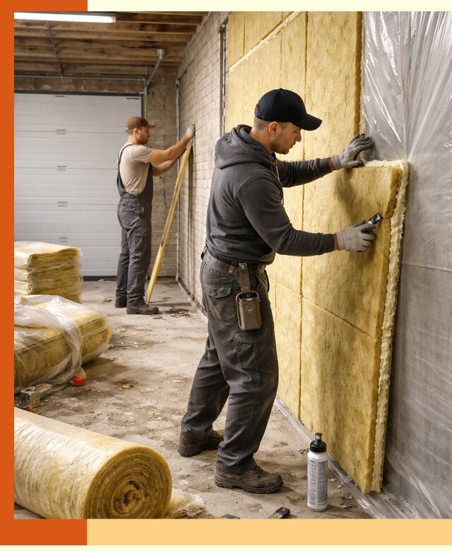 Утепление гаража под ключ в Богородицке — все виды теплоизоляции