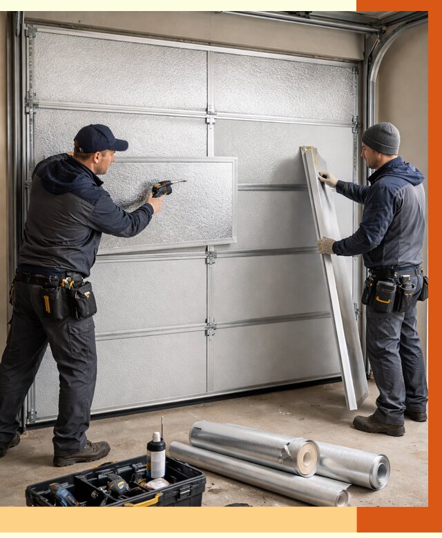 Утепление гаражных ворот в Богородицке от 8389 руб/м2 — надежно и быстро | ТепломастерБгд