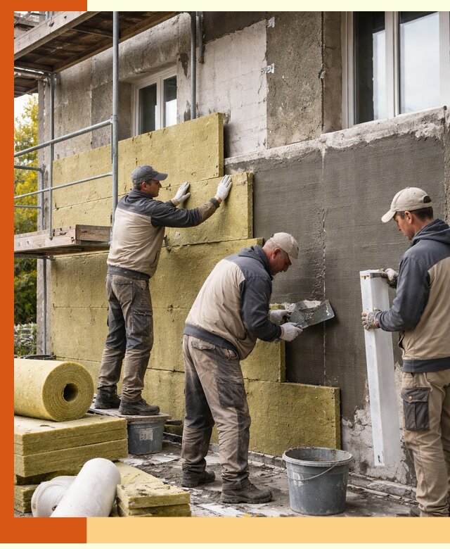 Утепление фасада зданий и домов в Богородицке