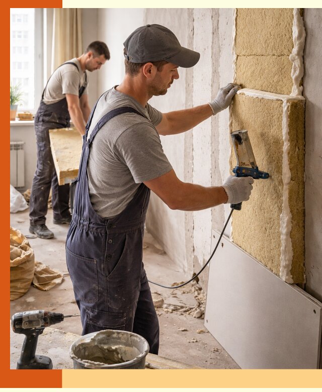 Утепление стен изнутри в Богородицке — качественно и эффективно