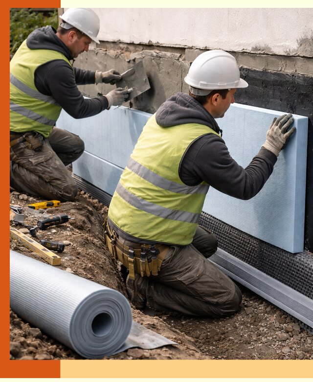 Утепление фундамента снаружи в Богородицке — профессиональная теплоизоляция