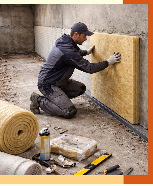 Утепление фундамента изнутри в Богородицке от 4488 руб./м2 — работы под ключ | ТепломастерБгд