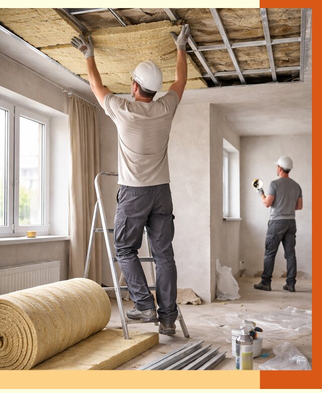 Утепление потолка в частном доме в Богородицке от 1015 руб./м² — работы под ключ | ТепломастерБгд