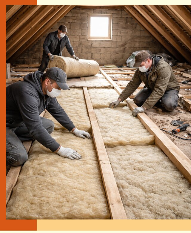 Утепление чердака в Богородицке — профессиональная теплоизоляция кровли
