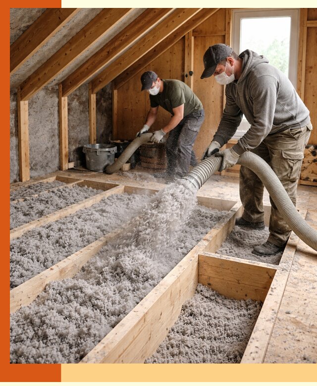 Утепление мансарды эковатой в Богородицке с гарантией качества