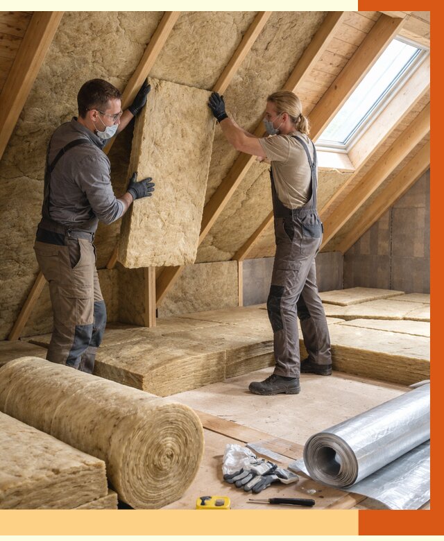 Утепление мансарды минватой в Богородицке от 4488 руб./м2 — монтаж и пароизоляция | ТепломастерБгд