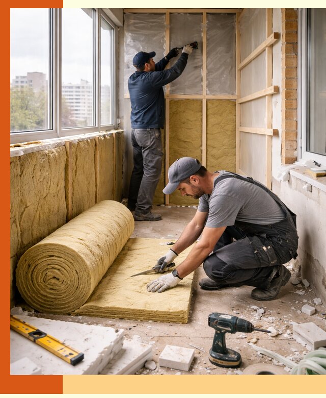 Утепление балкона под ключ в Богородицке качественно и быстро