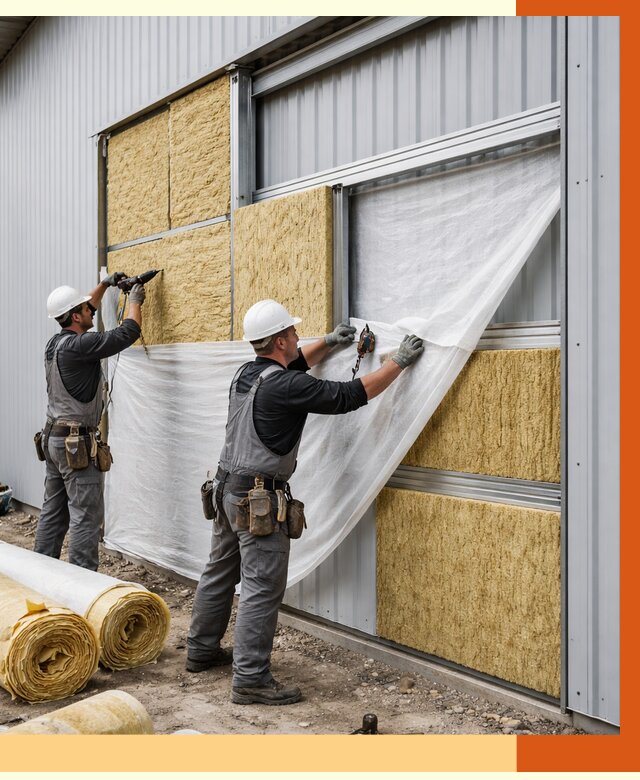 Утепление металлического склада в Богородицке от 4809 руб/м2 — комплексное утепление под ключ | ТепломастерБгд
