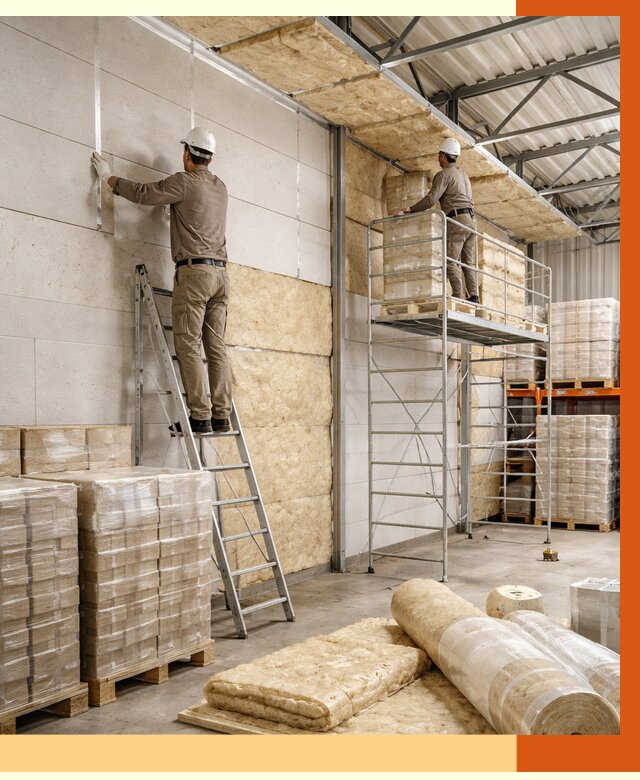 Утепление склада готовой продукции в Богородицке от 2084 руб./м2 — комплексно | ТепломастерБгд