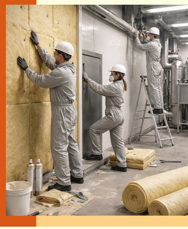 Утепление пищевого цеха под ключ в Богородицке