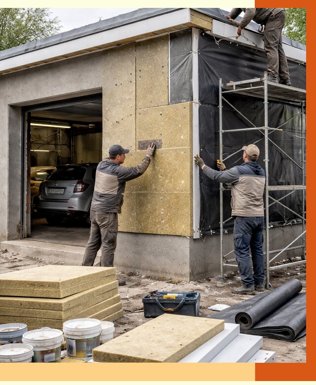 Утепление автосервиса в Богородицке ппу, пеноизоляция, от 15495 руб/м2 — ТепломастерБгд