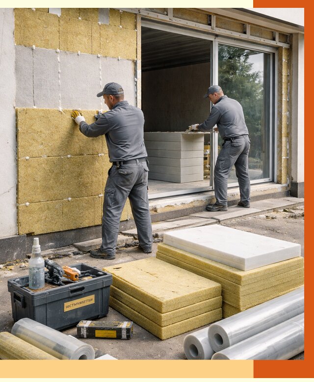 Утепление торгового павильона в Богородицке от 15495 руб./м² под ключ | ТепломастерБгд