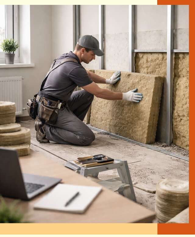 Утепление офиса в Богородицке от 4809 руб/м2 — комплексное утепление офиса под ключ | ТепломастерБгд