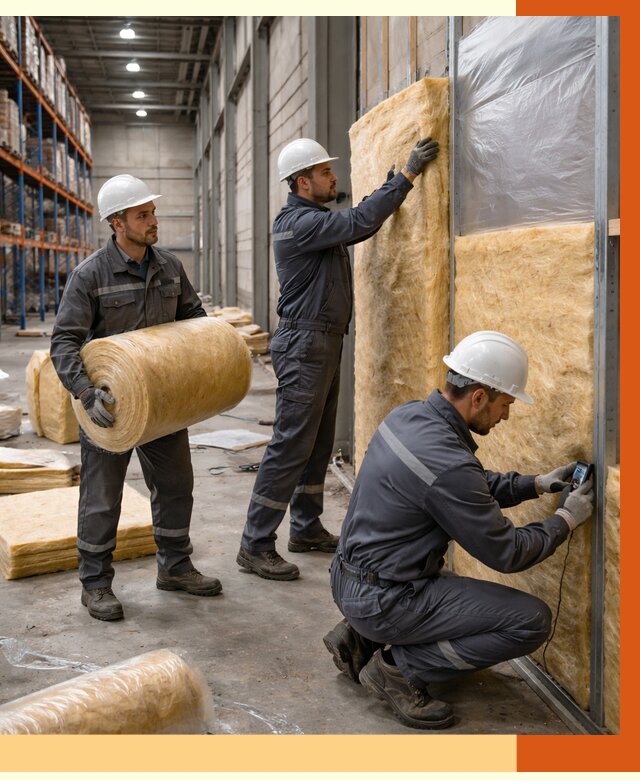 Утепление логистического центра в Богородицке от 4809 руб/м² под ключ | ТепломастерБгд