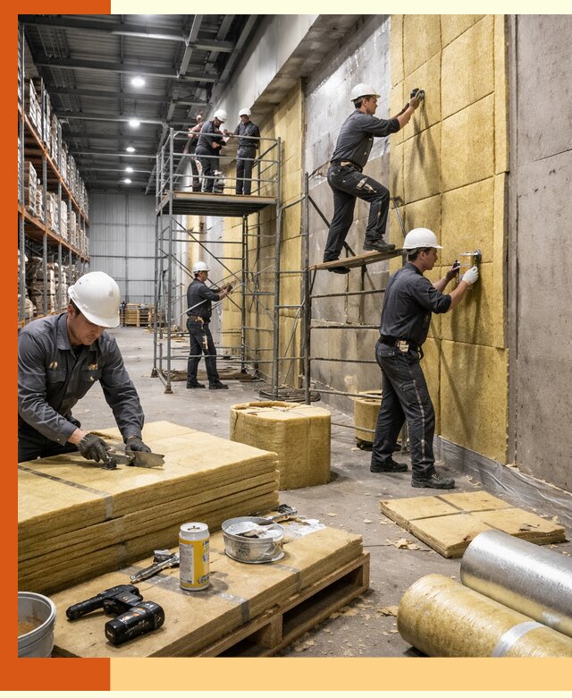 Утепление логистического центра в Богородицке качественно и экономично