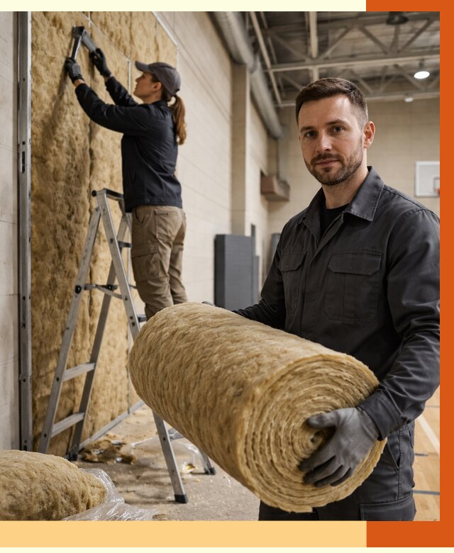 Утепление спортзала в Богородицке от 8015 руб/м2 — комплексное утепление под ключ | ТепломастерБгд