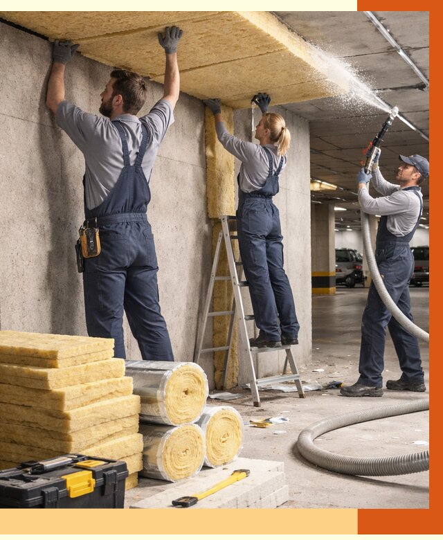 Утепление паркинга в Богородицке от 7266 руб./м2 — работы под ключ | ТепломастерБгд