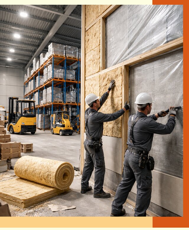 Утепление склада с техникой в Богородицке от 4488 руб./м2 — комплексно под ключ | ТепломастерБгд