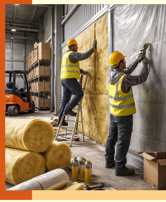 Утепление склада с техникой в Богородицке под ключ