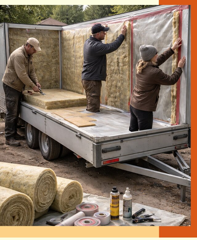 Утепление прицепа в Богородицке под ключ от 13358 руб. — комплекс от ТепломастерБгд