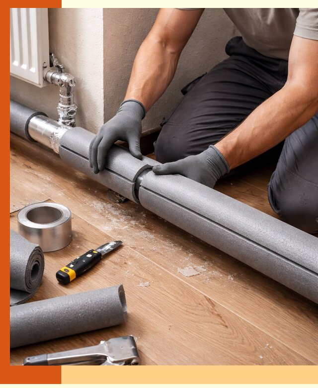 Утепление труб отопления в Богородицке: теплоизоляция и защита сети