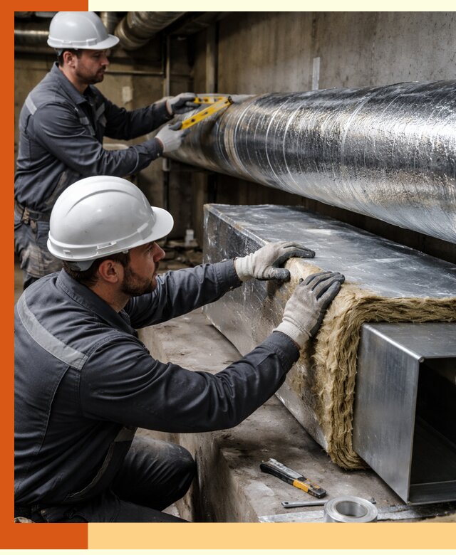 Профессиональное утепление воздуховодов и теплоизоляция в Богородицке