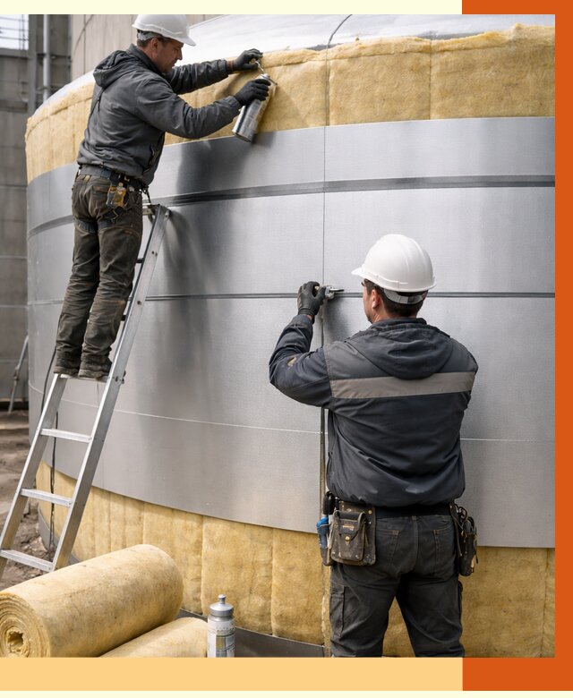 Утепление цистерны в Богородицке пенополиуретаном от 15495 руб. под ключ | ТепломастерБгд