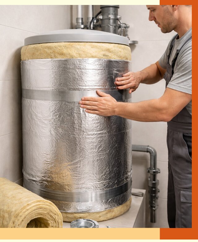 Утепление бойлера в Богородицке от 4809 руб. под ключ | Утепление ППУ | ТепломастерБгд