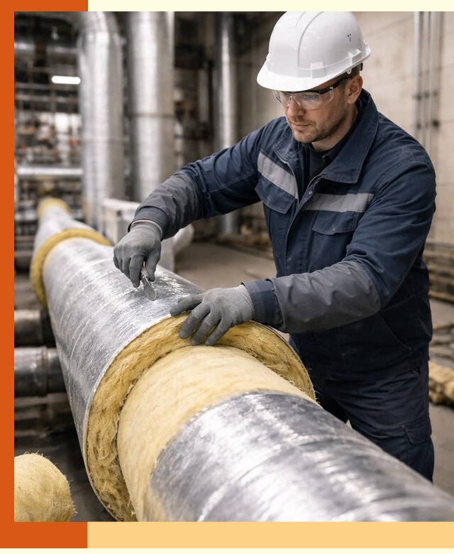 Утепление технологического оборудования и заводских установок в Богородицке