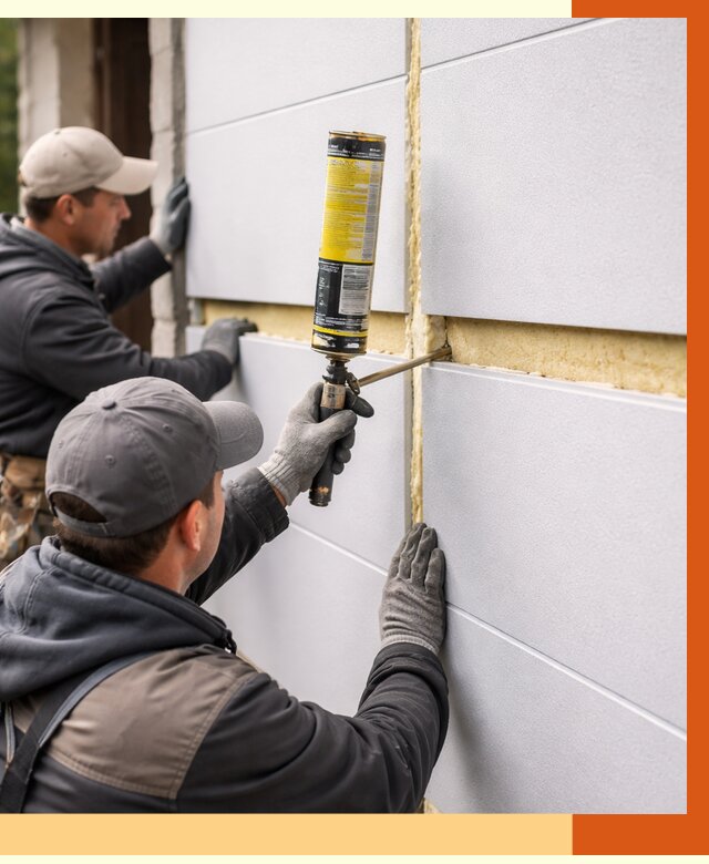 Утепление сэндвич панелей ППУ в Богородицке от 4488 руб. за м2 | ТепломастерБгд