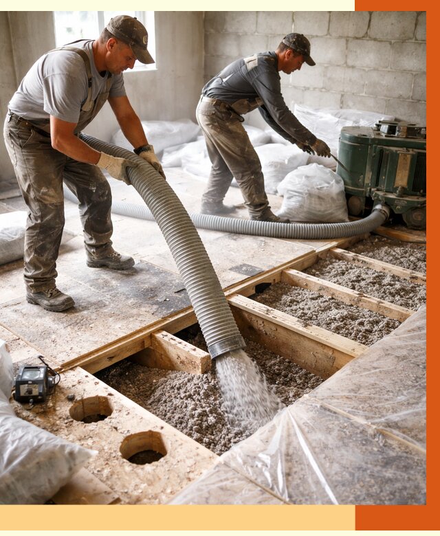 Заполнение пустот перекрытий в Богородицке от 4809 руб. под ключ | ТепломастерБгд