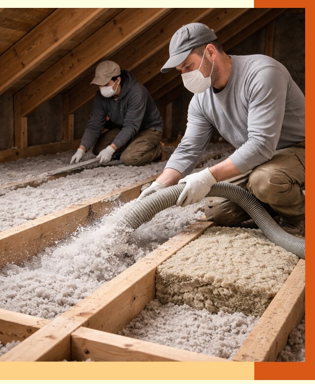 Заполнение полостей чердачного перекрытия в Богородицке от 4809 руб. | ТепломастерБгд