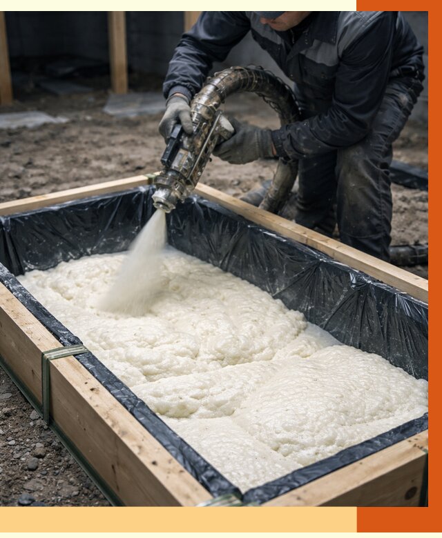 Заливка ППУ в формы в Богородицке от 2672 руб. — утепление форм под ключ | ТепломастерБгд